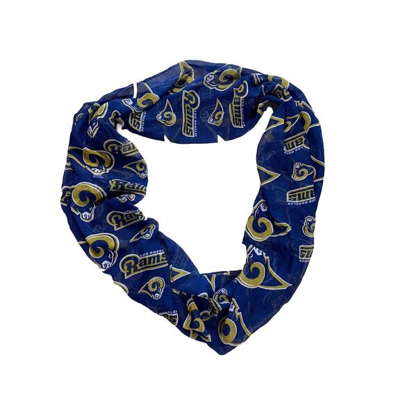 NFL Women's Los Angeles Rams Soft Sheer Lightweight Infinity Scarf 70x25 - Picture 1 of 3